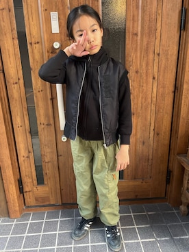 「アイテム（トップス）」を使った、miperoさん（キッズ・140cm・10代）の秋コーディネート