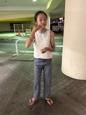 「ZARA KIDSのアイテム」を使った、miperoさん（キッズ・147cm）の夏コーディネート