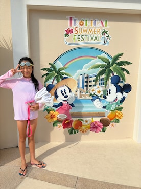 「ZARA KIDSのアイテム」を使った、miperoさん（キッズ・147cm）の夏コーディネート