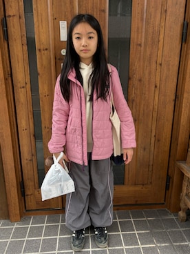 「ZARA KIDSのアイテム」を使った、miperoさん（キッズ・140cm）の冬コーディネート