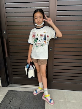 「ZARA KIDSのアイテム」を使った、miperoさん（キッズ・147cm）の春コーディネート
