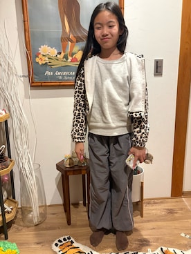 「ZARA KIDSのアイテム」を使った、miperoさん（キッズ・140cm）の冬コーディネート