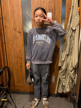 「ZARA KIDSのアイテム」を使った、miperoさん（キッズ・147cm）の秋コーディネート