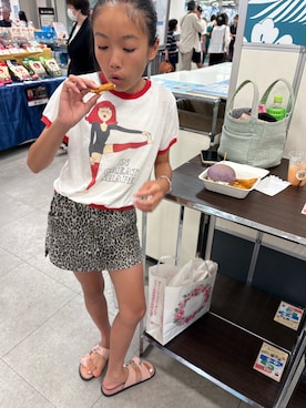 「ZARA KIDSのアイテム」を使った、miperoさん（キッズ・147cm）の夏コーディネート