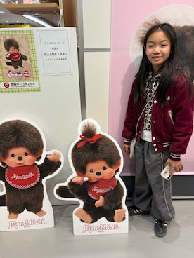 「ZARA KIDSのアイテム」を使った、miperoさん（キッズ・140cm）の冬コーディネート
