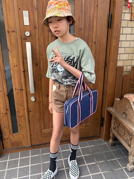 「ZARA KIDSのアイテム」を使った、miperoさん（キッズ・147cm）の春コーディネート