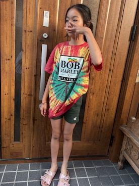 「ZARA KIDSのアイテム」を使った、miperoさん（キッズ・147cm）の夏コーディネート