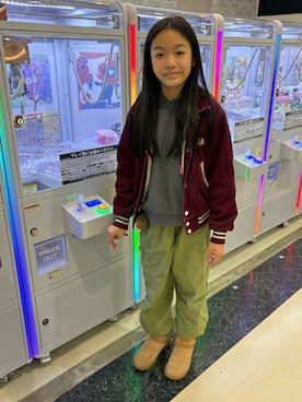 「ZARA KIDSのアイテム」を使った、miperoさん（キッズ・140cm）の冬コーディネート