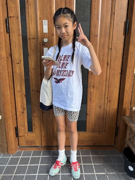 「ZARA KIDSのアイテム」を使った、miperoさん（キッズ・147cm）の春コーディネート