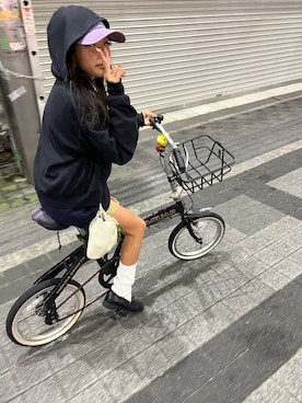 「アイテム（ローファー）」を使った、miperoさん（キッズ・140cm）の秋コーディネート