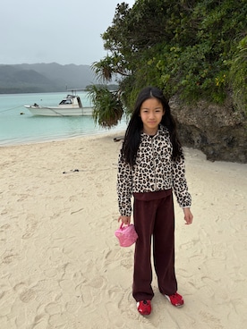 「ZARA KIDSのアイテム」を使った、miperoさん（キッズ・140cm）の冬コーディネート