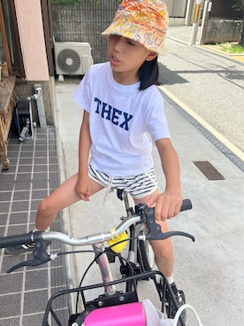 「アイテム（パンツ）」を使った、miperoさん（キッズ・140cm）の夏コーディネート