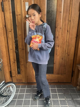 「アイテム（パンツ）」を使った、miperoさん（キッズ・140cm・10代）の秋コーディネート