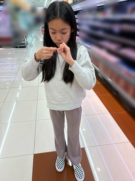 「ZARA KIDSのアイテム」を使った、miperoさん（キッズ・147cm）の春コーディネート