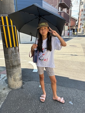 「ZARA KIDSのアイテム」を使った、miperoさん（キッズ・147cm）の夏コーディネート
