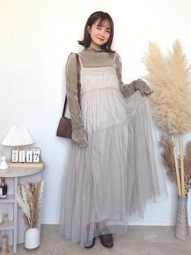 「classicalelf（クラシカルエルフ）のアイテム（トップス）」を使った、kotori ¨̮さん（レディース・157cm）の春コーディネート