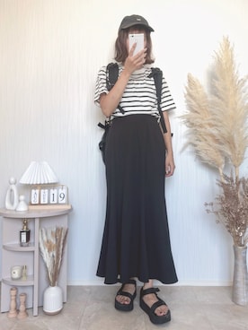 「Java（ジャバ）のアイテム」を使った、kotori ¨̮さん（レディース・157cm）の夏コーディネート