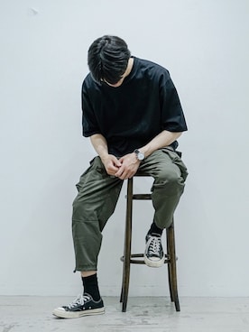 「BEAUTY&YOUTH UNITED ARROWS（ビューティーアンドユースユナイテッドアローズ）のアイテム」を使った、ヨシカズさん（メンズ・186cm）の夏コーディネート