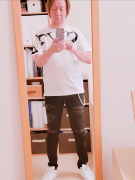 「アイテム（ウォレットチェーン）」を使った、TAOsanさん（メンズ・172cm）の夏コーディネート