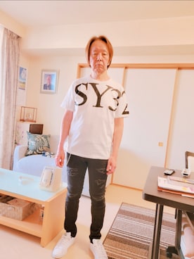 「アイテム（ウォレットチェーン）」を使った、TAOsanさん（メンズ・172cm）の夏コーディネート