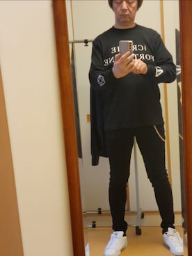 「Buffalo Bobs（バッファローボブズ）のアイテム（デニムパンツ）」を使った、TAOsanさん（メンズ・172cm）の秋コーディネート