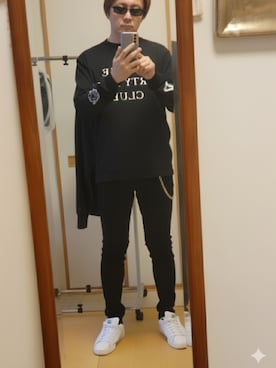 「Buffalo Bobs（バッファローボブズ）のアイテム（パンツ）」を使った、TAOsanさん（メンズ・172cm）の秋コーディネート