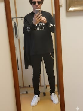「Buffalo Bobs（バッファローボブズ）のアイテム（パンツ）」を使った、TAOsanさん（メンズ・172cm）の秋コーディネート