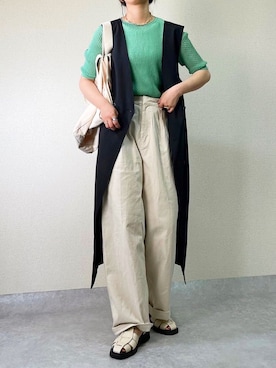 「classicalelf（クラシカルエルフ）のアイテム（ジャンパースカート）」を使った、𝙰 𝚈 𝚄 𝙼 𝙸さん（レディース・164cm）の夏コーディネート