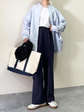 「Scye（サイ）のアイテム（帽子）」を使った、𝙰 𝚈 𝚄 𝙼 𝙸さん（レディース・164cm）の夏コーディネート