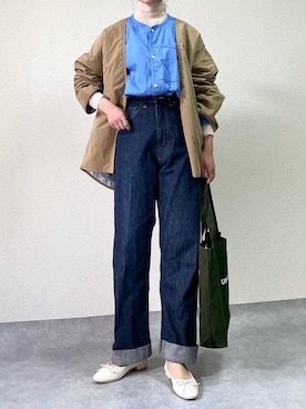 「NOMINE（ノミネ）のアイテム（ジャケット/アウター）」を使った、𝙰 𝚈 𝚄 𝙼 𝙸さん（レディース・164cm）の春コーディネート