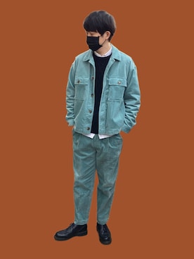 「パラブーツ」｜「アイテム（ブルゾン）」を使った、metsan1986さん（メンズ・177cm）の冬コーディネート