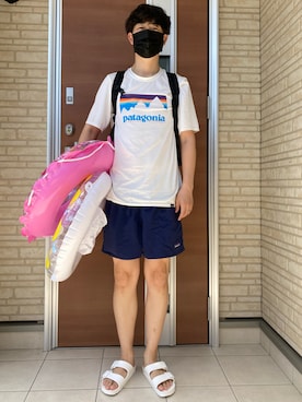 「子どもとお出かけ」｜metsan1986さん（メンズ・177cm）の夏コーディネート