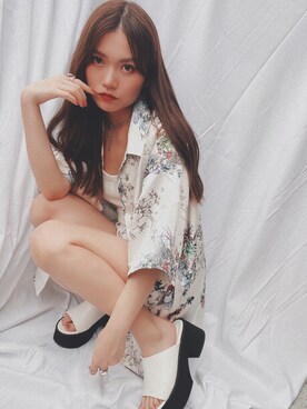 「Utility（ユーティリティー）のアイテム」を使った、yuchaさん（レディース・153cm）の夏コーディネート