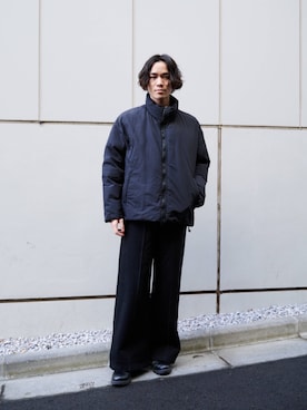 「アイテム（ダウンジャケット/コート）」を使った、林 駿太郎さん（メンズ・173cm・30代）の冬コーディネート