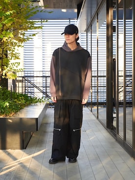 林 駿太郎さん（メンズ・175cm）の秋コーディネート