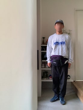 「アイテム（キャップ）」を使った、ボルさん（メンズ・172cm・40代）の秋コーディネート