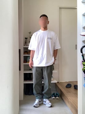 「Railroad Sock（レイルロードソック）のアイテム」を使った、ボルさん（メンズ・172cm）の春コーディネート