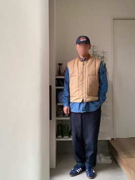 「アイテム（レッグウェア）」を使った、ボルさん（メンズ・172cm）の秋コーディネート