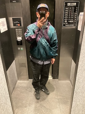 「アイテム（ナイロンジャケット）」を使った、ボルさん（メンズ・172cm）の秋コーディネート