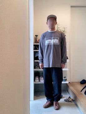 「アイテム（キャップ）」を使った、ボルさん（メンズ・172cm・40代）の秋コーディネート