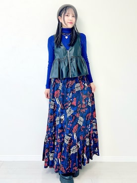 channieさん（骨格ウェーブ・レディース・162cm）の冬コーディネート