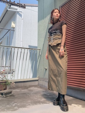 「コルセットスカート」｜channieさん（レディース・162cm）の春コーディネート