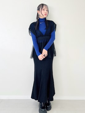 channieさん（骨格ウェーブ・レディース・162cm）の冬コーディネート