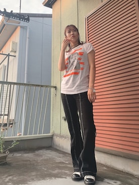 「フレアデニム」｜channieさん（レディース・162cm）の春コーディネート