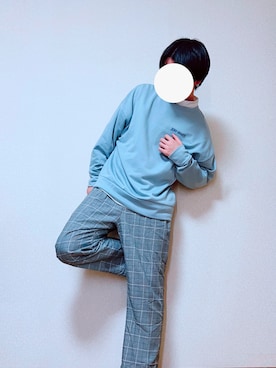 「シャツ×スウェット」｜@.Ryoさん（メンズ・180cm）の冬コーディネート
