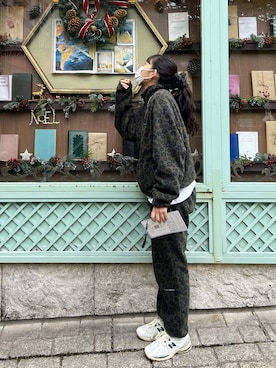 「thisisneverthat（ディスイズネバーザット）のアイテム（ジャケット/アウター）」を使った、ユユメさん（レディース・166cm）の秋コーディネート