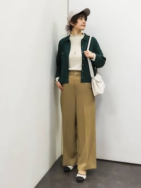 「grove（グローブ）のアイテム（帽子）」を使った、satoponさん（レディース・166cm）の春コーディネート