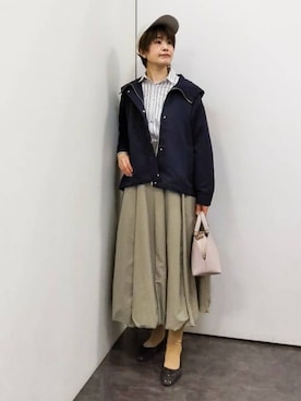 「grove（グローブ）のアイテム（帽子）」を使った、satoponさん（レディース・166cm）の春コーディネート