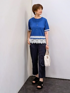 「grove（グローブ）のアイテム」を使った、やまちゃんさん（レディース・166cm）の夏コーディネート