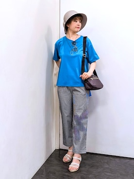「Lee（リー）のアイテム（バッグ）」を使った、satoponさん（レディース・166cm）の夏コーディネート